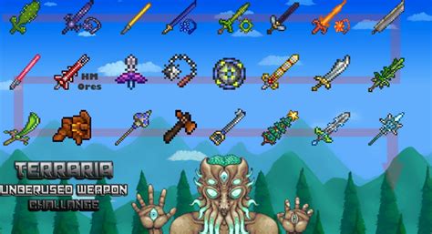 Home The 440 Best Weapons in Terraria Facts & Secrets (2023) The 180 Best Melee Weapons in Terraria Facts & Secrets (2023) Best Hardmode Melee Weapons in Terraria (2023) Best Hardmode Melee Weapons in Terraria (2023) June 15, 2023 Matt. . Weapons in terraria